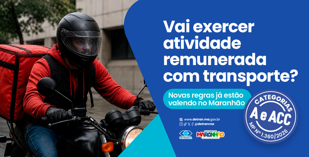 Novas regras para atividade remunerada simplificam exigências para condutores de moto no Maranhão